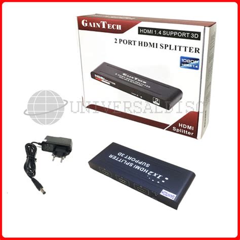 Jual HDMI Splitter 2 Port Gaintech Jakarta Pusat Universal Disc