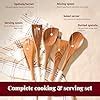 Folkulture Wooden Spoons For Cooking Set Of Nonstick Cookware Sets