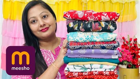 Meesho Must Have Kurti Kurta Set Haul Starting Rs Tryon Haul