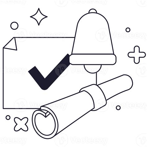 Reminder Educational Sticker Outline 2D Illustration 27079426 PNG