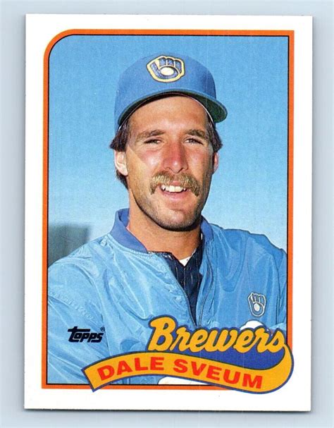 1989 Topps Dale Sveum Milwaukee Brewers 12 EBay