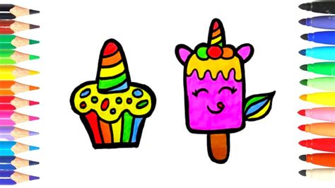 Comment Dessiner Une Glace Kawaii Et Cupcake