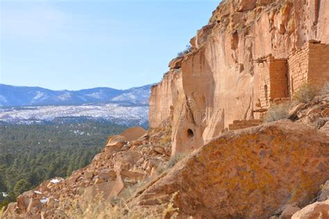 Pojoaque Pueblo Cliff Dwellings Stock Photo Image Of Indians Ancient
