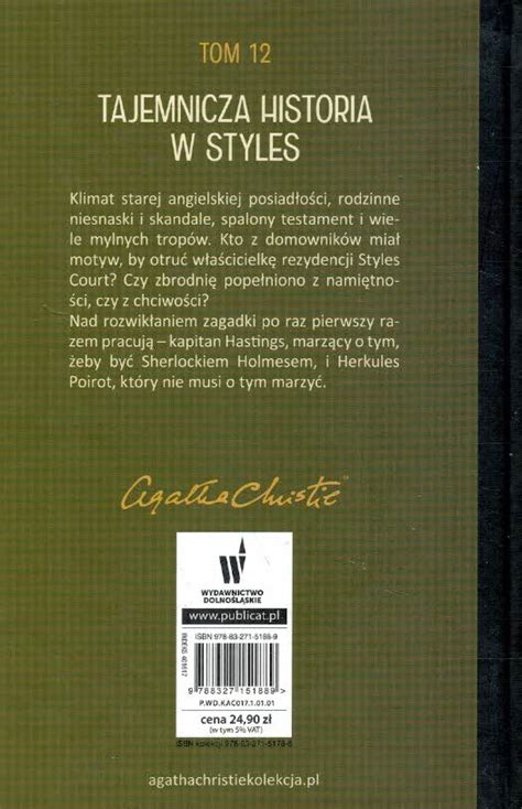 Tajemnicza historia w Styles Agatha Christie Księgarnia Antykwariat