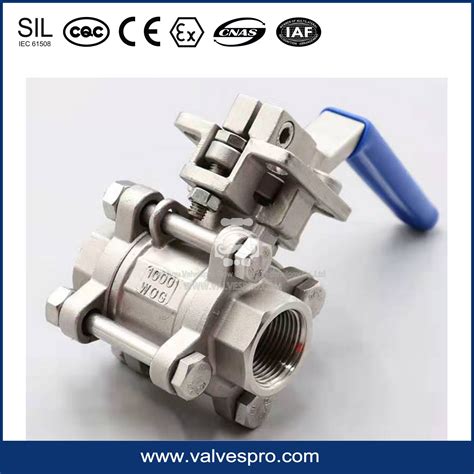 High Platform Stainless Steel 304 316 Manual Bsp Npt Bspt Threaded 3pc Ball Valve China