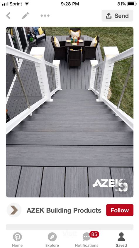 Pin By Ann Chapleau On Garden Ideas Azek Decking Deck Paint Deck Colors