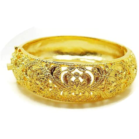 Thai Gold Plated Bangle For Women Thaigoldstore