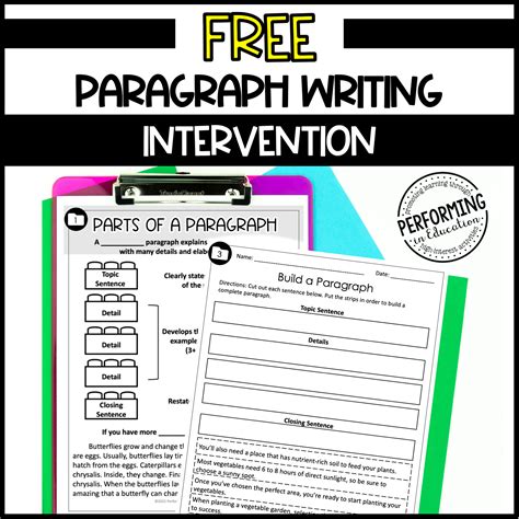 Free Paragraph Writing Intervention How To Write A Paragraph 3