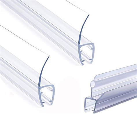 3 Pack 1 4 Frameless Glass Shower Door Bottom Seal Weather Stripping Seal Sweep With Drip Rail