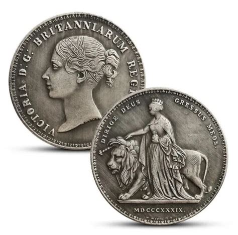 Queen Victoria Una And The Lion Coin Lovely Silver Crown Great