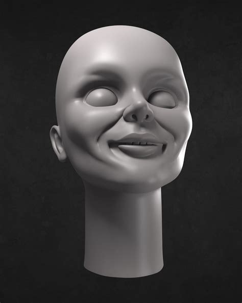 Annabelle 3d Printable Head 3d Model 3d Printable Cgtrader