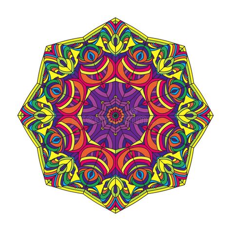 Rainbow Kaleidoscope Vector Colorful Background Stock Vector