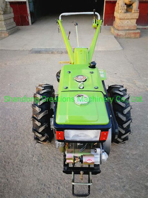 Wholesale Farm Walk Tractor Multipurpose 2 Wheels Hand Walking Tractor Accessories Implements