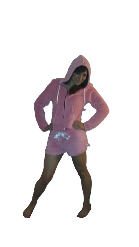 Pink Plush Hoodie And Shorts Set Hoodie Pajamas Hoodie Set Plush