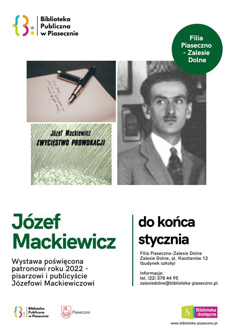 Józef Mackiewicz wystawa Biblioteka Publiczna w Piasecznie