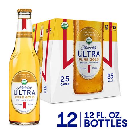 Michelob Ultra Pure Gold Organic Light Lager Beer Bottles Fl Oz