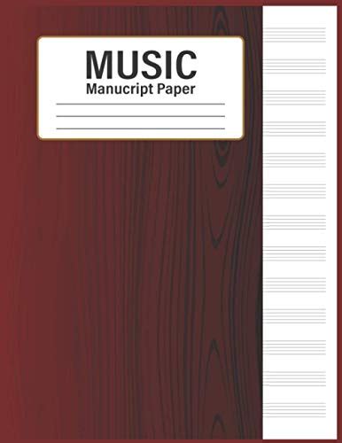 Music Manuscript Paper Guitar Notebook Guitar Tabs Piano Notebook