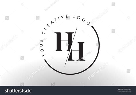 Hh Letter Logo Design Creative Intersected Stock Vector Royalty Free