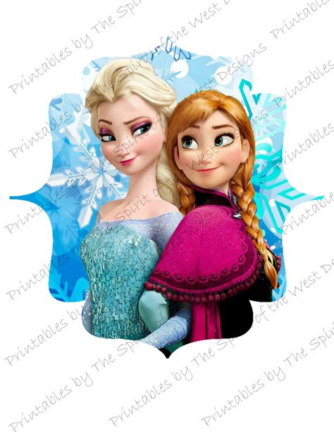 Elsa Anna Olaf IMAGE Use As Printable Iron On Transfer Or Clip Art Frozen Theme Instant Digital ...