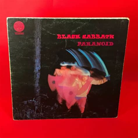 BLACK SABBATH PARANOID 1970 UK Vinyl LP Iron Man Ozzy Osbourne Swirl