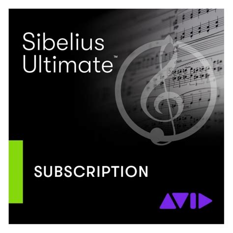 Sibelius Ultimate 1 Year Subscription Gear4music