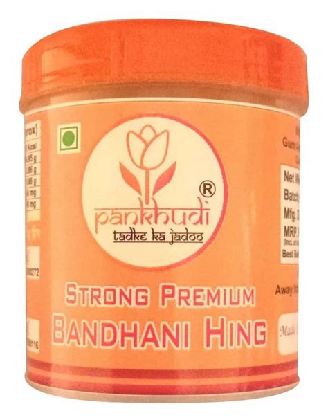 Gm Strong Premium Bandhani Hing Powder Packaging Type Plastic Jar