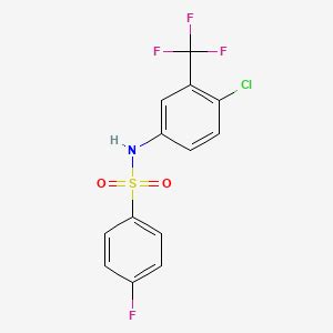 Benzenesulfonamide N 4 Chloro 3 Trifluoromethyl Phenyl 4 Fluoro