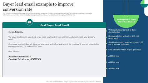 Real Estate Marketing Ideas To Improve Buyer Lead Email Example To ...