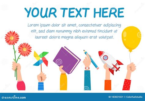 Cute Back To School Poster Template with Text Stock Vector ...