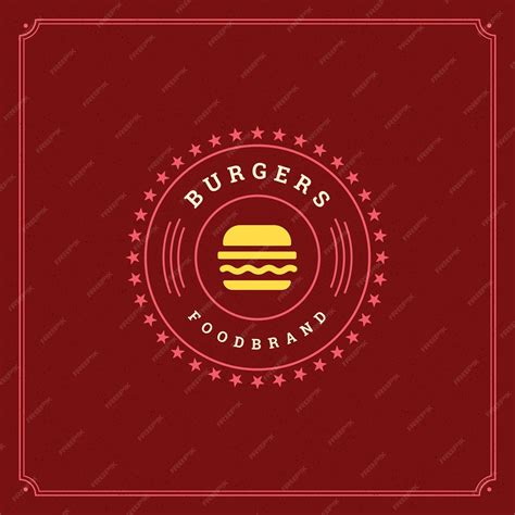 Premium Vector Burger Logo Design Vector Illustration