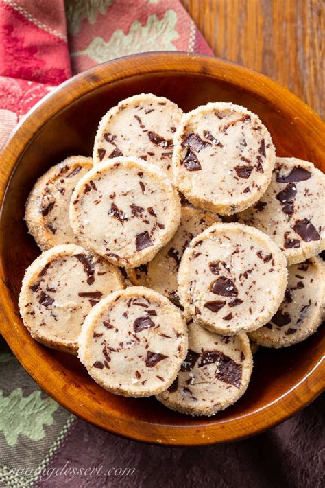 Chocolate Shortbread Cookies With Walnuts Saving Room For Dessert