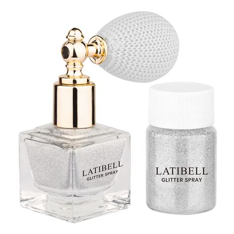 Latibell Body Glitter Spray Silver Glitter Spray For Hair And Body Glitter Body Spray Cosmetic