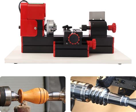 Mini Metal Lathe Machine Motorized Metalworking Diy Tool