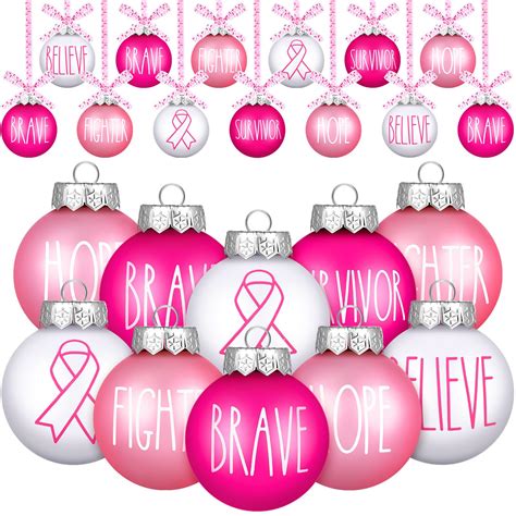 Amazon Thyle Pcs Breast Cancer Ornaments Inch Breast