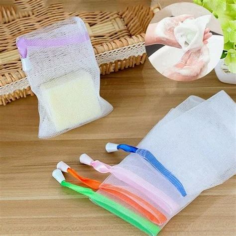 Multicolor Nylon Soap Mesh Bag Soap Foaming Net Bag Mesh Soap Saver