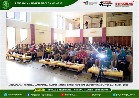 Musyawarah Perencanaan Pembangunan Musrenbang RKPD Kabupaten Tapanuli