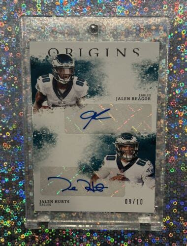 Panini Origins Jalen Hurts Jalen Reagor Autograph Auto Eagles Rc