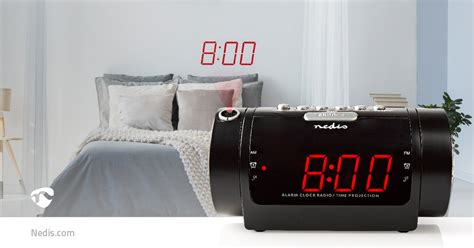 Digital Alarm Clock Radio Led Display Time Projection Am Fm