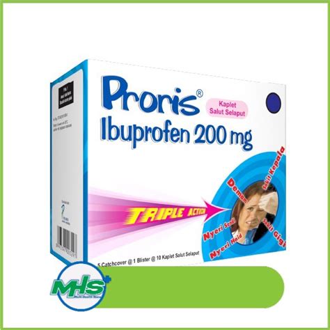 Jual Proris Ibuprofen 200 Mg Triple Action 1 Strip Shopee Indonesia