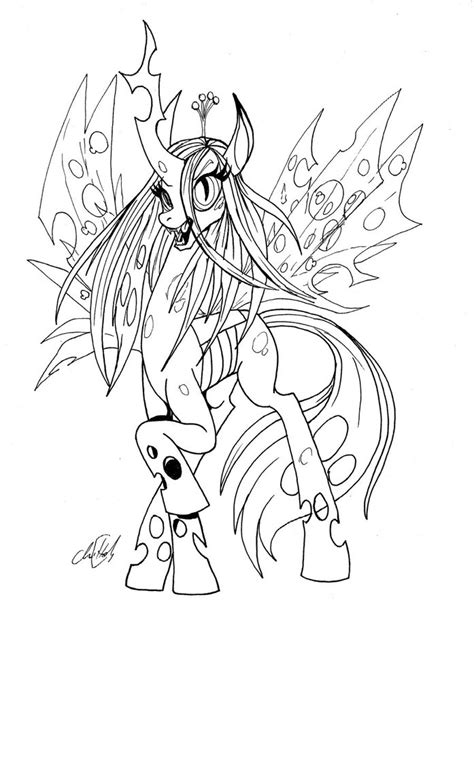 My Little Pony Queen Chrysalis Coloring Pages At