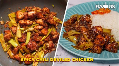 Spicy Chili Deviled Chicken A Perfect Restaurant Style Chicken Stir