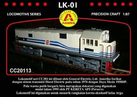 Jual SALE Miniatur Lokomotif Kereta Api Indonesia Gerbong LK 01 CC20113