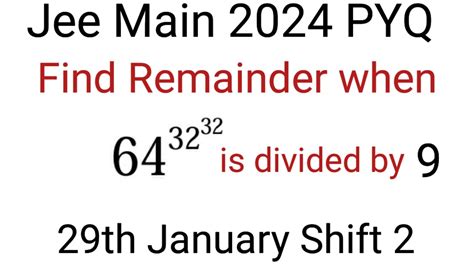 Jee Main 2024 January Session Jee Mains 2024 Binomial Theorem PYQ