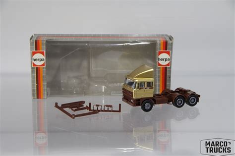 Herpa Daf Zugmaschine A Gold Braun Unbedruckt Hb