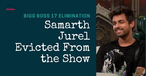 Bigg Boss 17 Elimination Samarth Jurel Evicted From The Show