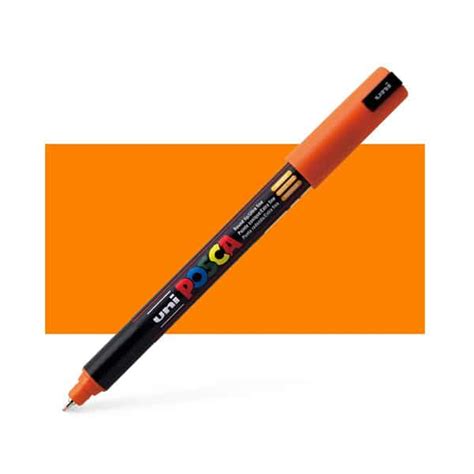 Buy Orange 1mr Posca Paint Pen Uni Posca Orange Pen Thin Paint Pens