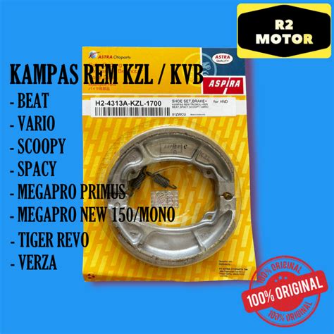 KAMPAS REM TROMOL BELAKANG PLUS PER KZL KVB BEAT VARIO SCOOPY SPACY