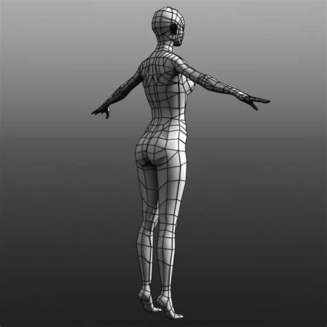 Low Poly Female Base Mesh Female Base Low Poly Low Poly Games