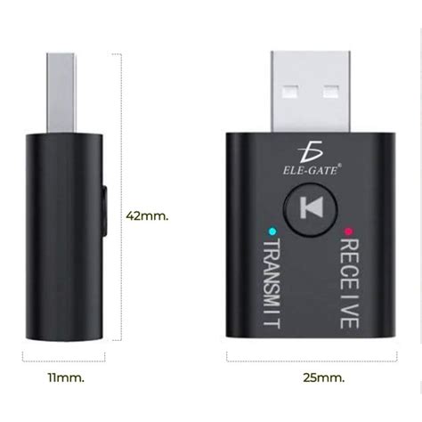 Mini Adaptador Bluetooth Usb Transmisor Receptor Ele Gate