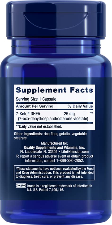 7 Keto® Dhea Metabolite 25 Mg 100 Capsules